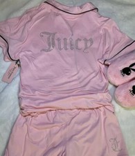 Juicy Couture Pink Rhinestone Pajama Set