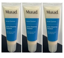 3x Murad Acne Control Acne Clearing Solution 1.7 oz each