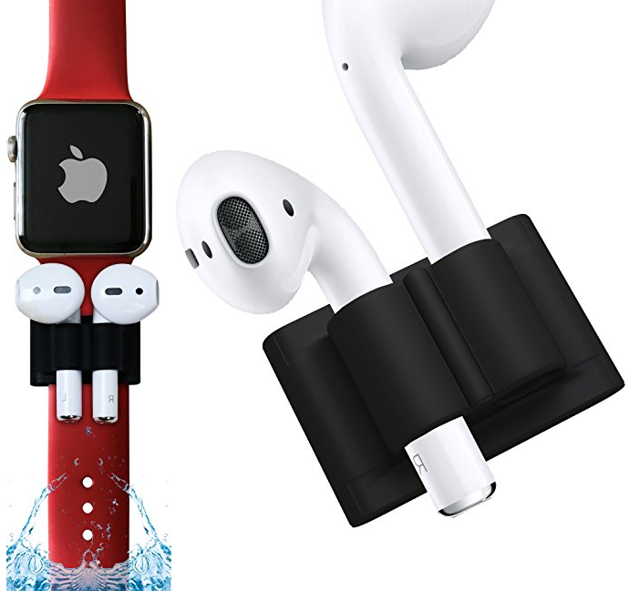 Airpods Holder Anti Slip Apple Airpods Silicone Watch Band Sleeve Rubber Holder-image