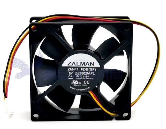 1PCS ZM-F1 FDB(SF) ZE8025AFL 8025 DC12V 0.16A 3-Pin Cooling 1PCS ZM-F1 FDB(SF) ZE8025AFL 8025 DC12V 0.16A 3-Pin Cooling