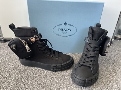 Prada Cassetta Wheel High-Top-Turnschuhe 35/ 36 Sneaker NEU !!!