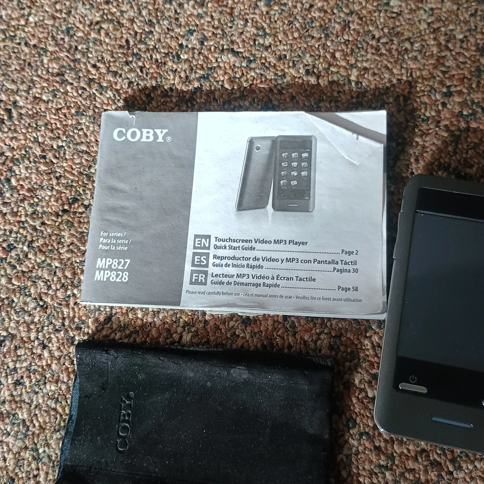 Coby 4 GB 2.8" Touchscreen Video MP3 Player W/ Camera Black MP828-4G - Image 3 of 4