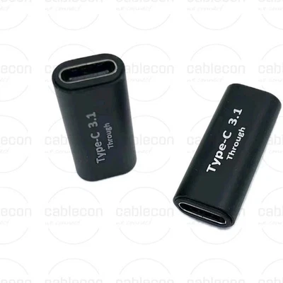 AURUM USB-C auf USB-C Buchse Verbinder Kabel Verlängerung Adapter Kupplung weiblich