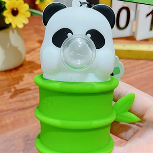 Creative Cartoon Panda Keychain Funny Panda Bamboo Pendant Gift - Picture 5 of 8
