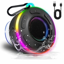 Portable Bluetooth Shower Speaker with Led Light,Waterproof Speaker Loud Soun...