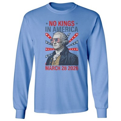No Kings In America Washington Resist Protest Long Sleeve T-Shirt