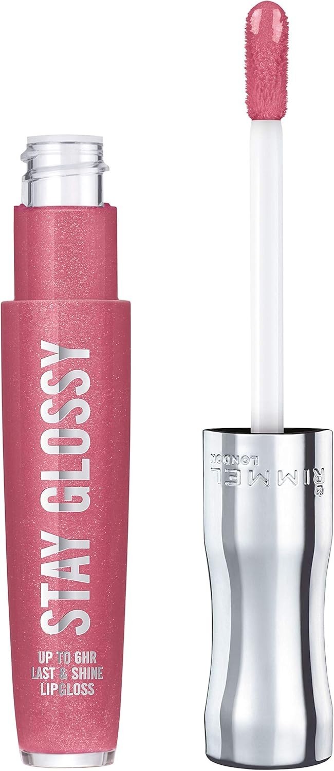 Rimmel Stay Glossy Liquid Lip Gloss | 160 Stay My Rose |