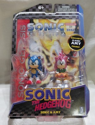 Jazwares Sonic the Hedgehog 20th Anniversary 2-Pack, Sonic & Classic Amy + Comic