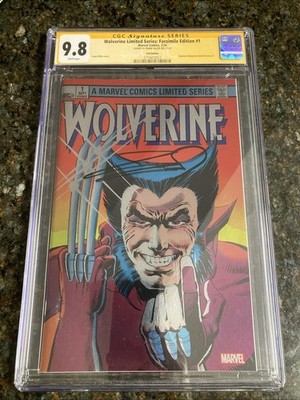 Wolverine Limited Series #1 Facsimile Foil Edition CGC 9.8 Signed Frank Miller