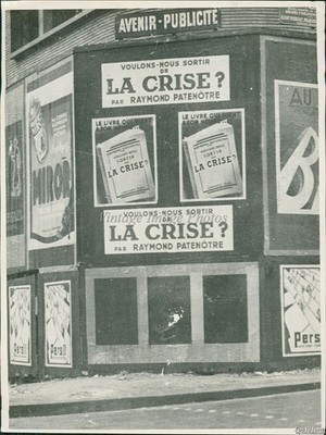 1935 Advertising Raymond Patenotres New Deal Book In France Authors Photo 7x9