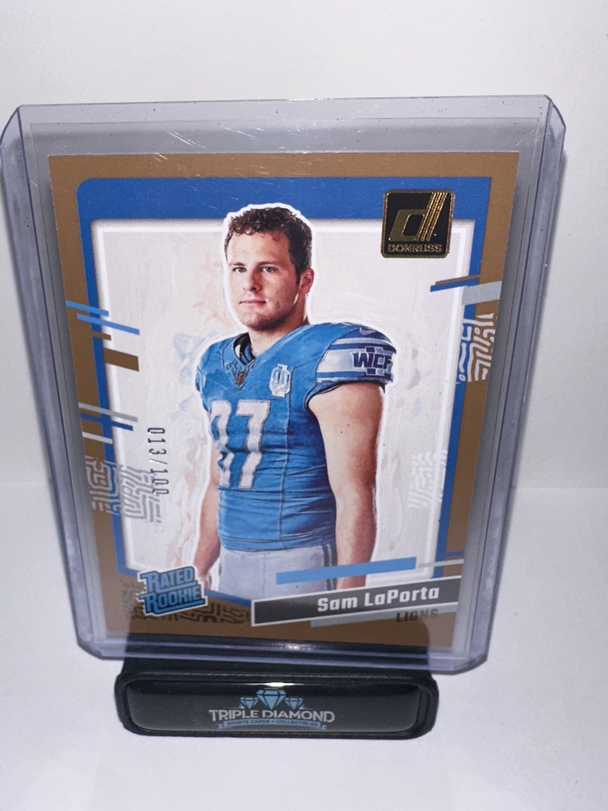 2023 Donruss RR Portrait Studio Series Sam LaPorta Detroit Lions RC /100 🔥