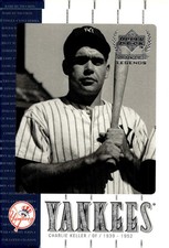 2000 Upper Deck Yankees Legends #38 Charlie Keller