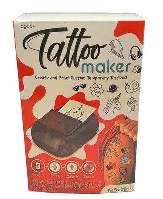 Hello Blink Tattoo Maker Create and Print Custom Temporary Body Art for Kids 8+