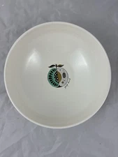 Georges Briard Serving Salad Bowl 9.75" Ceramic MCM Fruit Blue Gold White Round