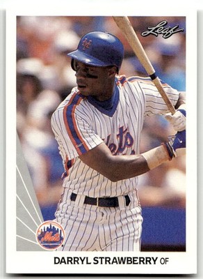 1990 Leaf #250 Darryl Strawberry New York Mets MINT! | eBay