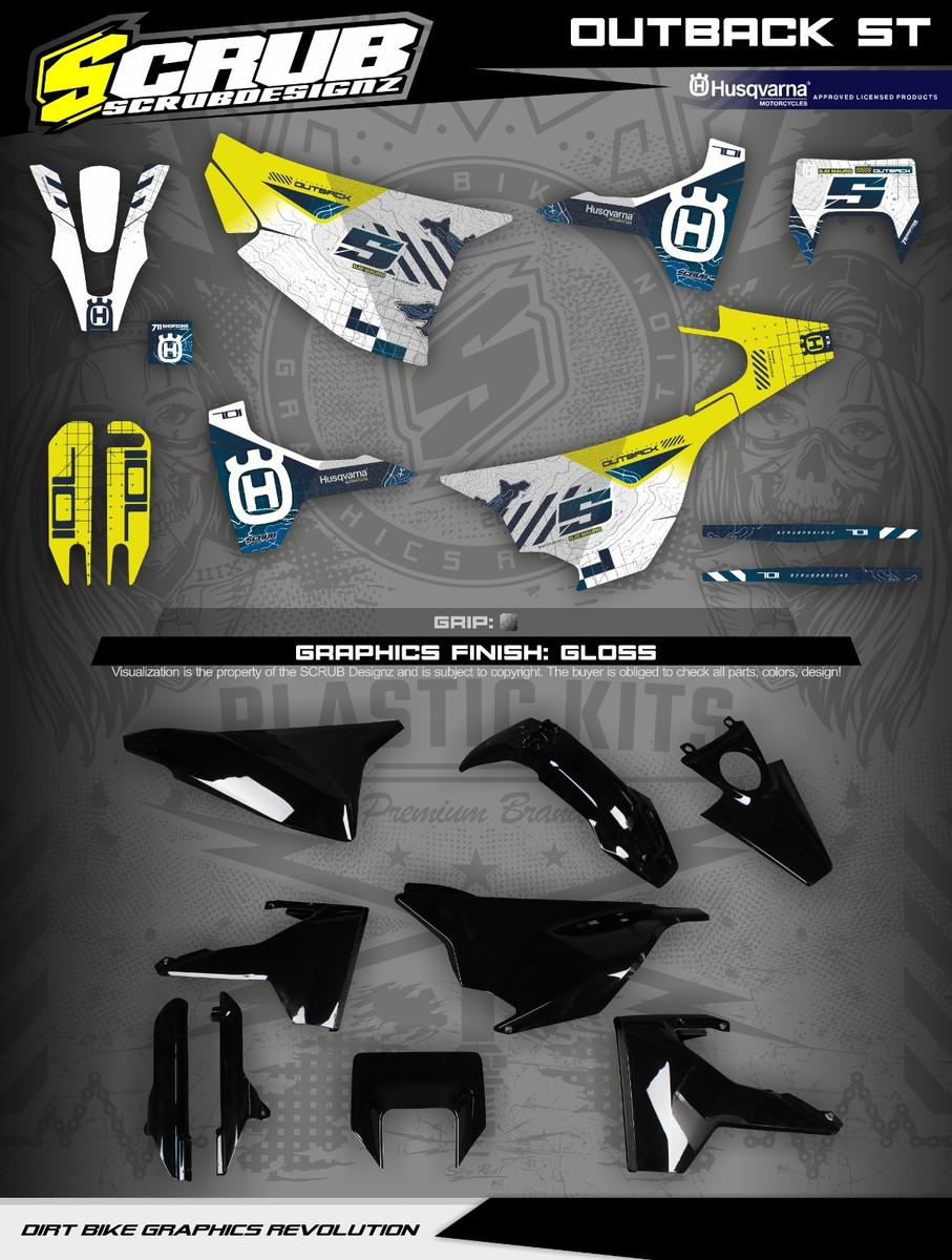 Plastics + Graphics Husqvarna 701 Supermoto 2016-2024 | eBay