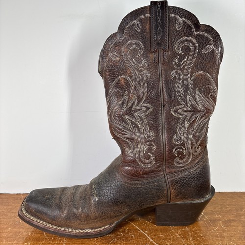 Ariat Legend Western Brown Rowdy Cowboy Boots Women's Size 7.5 B Style 10001046 - Picture 6 of 14