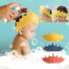 Baby Silicone Shampoo Cap Kids Bath Hat Ear Protection Waterproof Hair Wash