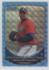 2013 Bowman Chrome Wrapper Redemption Blue Wave Refractor Mauricio Cabrera 0b0