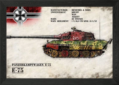 E 75 Gerahmtes Wandbild Poster Leinwanddruck Bild
