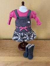 American Girl Bitty Twins CAMO JUMPER OUTFIT RETIRED VGUC