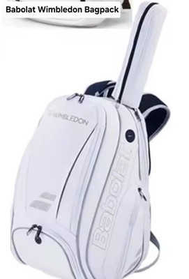 Babolat Wimbledon 2 Tennisschläger Bagpack mit Schuhfach (PU) - Weiß/Gold