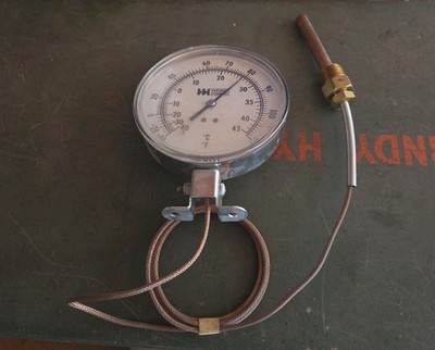WEISS Instruments Celsius And Fahrenheit Thermometer -40 F TO 110 F Analog 4.5''