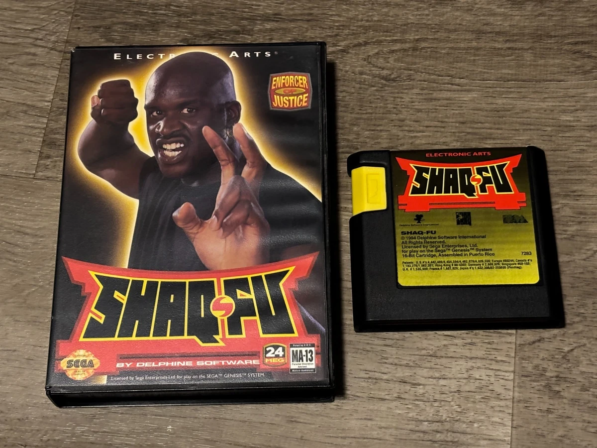shaq fu sega megadrive genesis en boite et notice complet CIB PAL NTSC