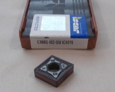 BOX OF 10, ISCAR CNMG 432-GN IC6015 TURNING INSERTS, CNMG 120408-GN IC6015
