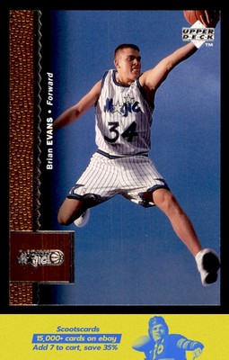 1996-97 Upper Deck Brian Evans RC/Rookie card #267 Orlando Magic