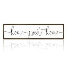 Home Sweet Home Signs, Rustic Wood Wall Plaque, Decorative Wooden Box Family 7