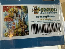 NEW Sealed Oraloa Diamond Painting Kit COUNTRY HOUSE set art world rare