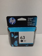 HP 63 F6U62AN Ink Cartridge - Black F6U62AN 140 EXP JULY 2021