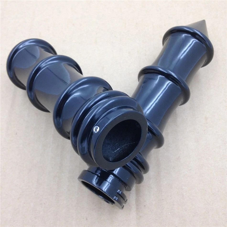 Motorcycle 22mm Black Handlebar Grip Spike For Kawasaki Ninja ZX-10 ZX-12 ZX-14 - Image 3 of 4