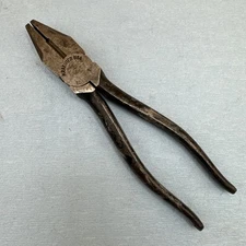 Vintage Kraeuter 1380-7 Lineman's Pliers 7" Diamond K Tool - Made in USA
