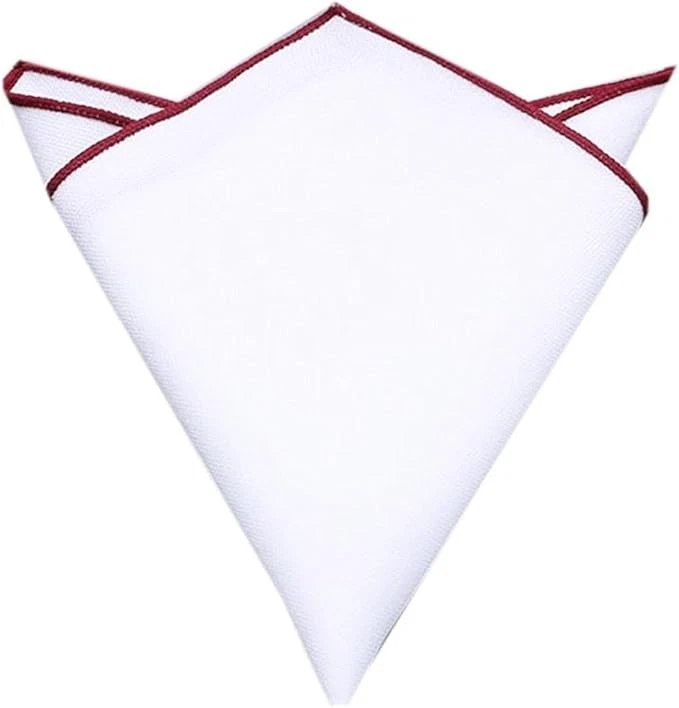 Cuadrado de bolsillo blanco para hombre 100 % algodón - Paquete de 3, Foto 3 de 4