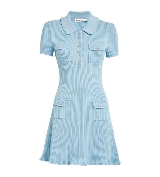 Women Self-Portrait Dress Navy  S/M