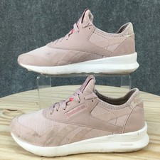 Reebok Classic Nylon SP Womens 6 Pink Suede Overlay Lace Up Comfort CN7746