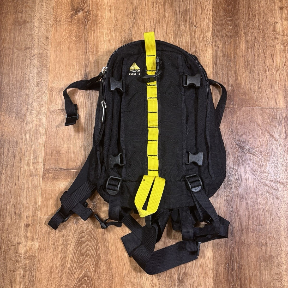 Vintage Nike ACG Karst Backpack 90s Small Hiking Climbing Bag