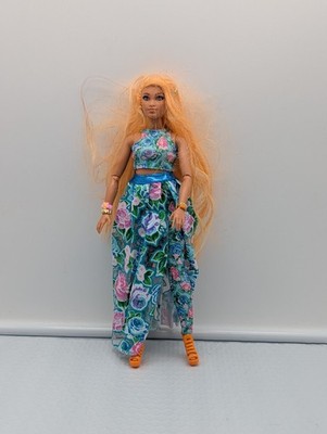 Barbie Extra Fancy Doll Curvy Doll in Floral 2-Piece Gown Incomplete