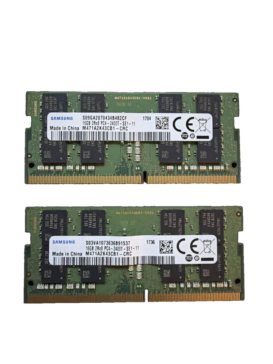 Samsung 32GB (2x16GB) DDR4 SO-DIMM PC4-2400T 2400MHz Laptop RAM