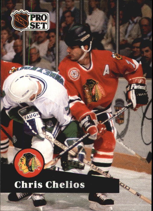 1991-92 Pro Set French #48 Chris Chelios - HKY