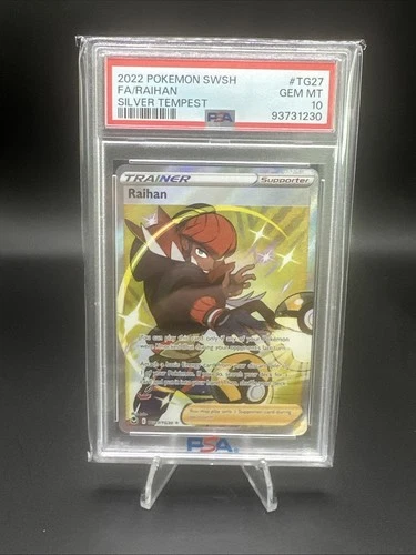 PSA 10 Gem Mint 2022 Pokemon SWSH FA/Raihan #TG27/TG30 Silver Tempest