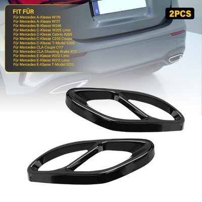Für Mercedes CLA A B C E C Klasse W176 W246 W205 Auspuffblenden Endrohrblenden
