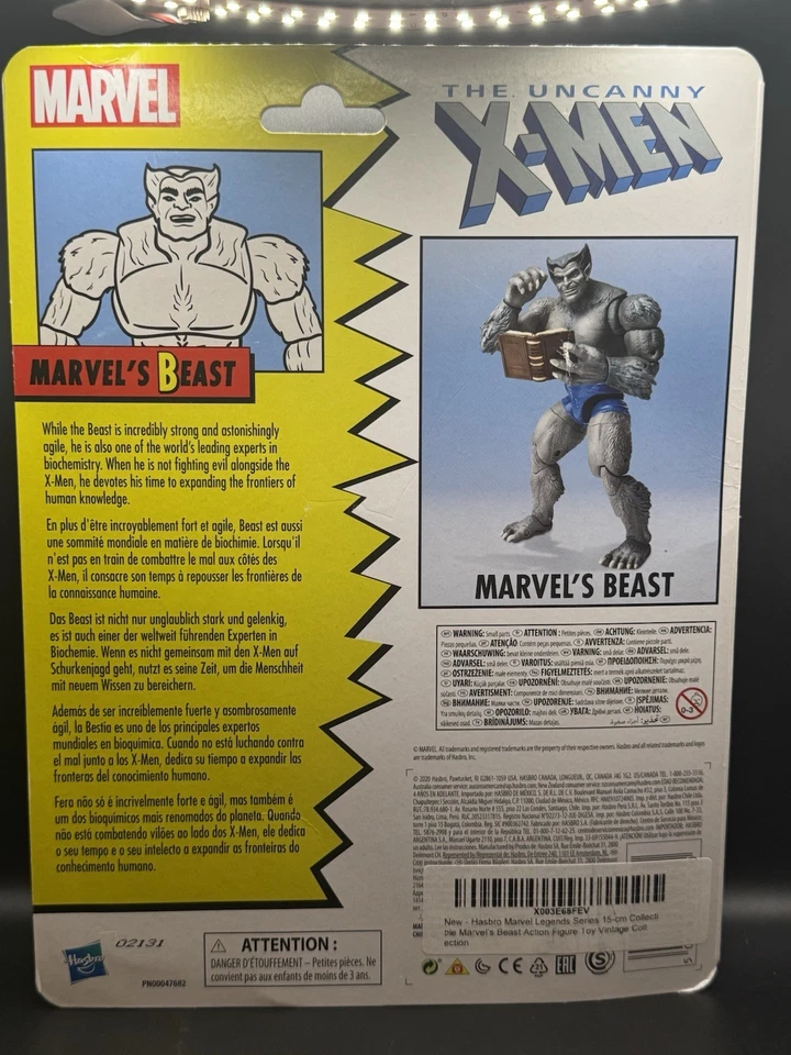 Figura de acción Hasbro Marvel Legends Series The Uncanny X-Men Beast 6 pulgadas Foto 2 de 2
