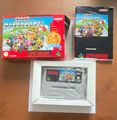 Nintendo Super Mario Kart   Nintendo SNES Spielmodul, PAL inkl. OVP & Anleitung