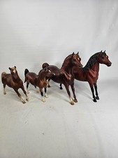 Vintage Breyer Horse Lot of 4 Horses Brown Large Medium USA