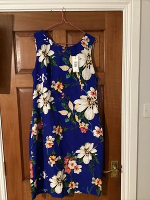Matalan Soon Blue Floral Dress Size 16