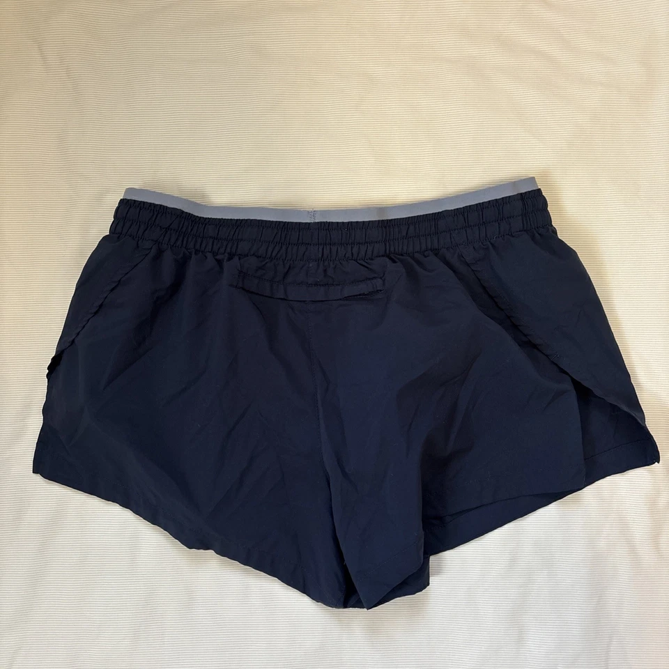 Pantalones Cortos Nike Para Mujer Talla Pequeña Azul Marino Forrados Elevate 3" Correr Entrenamiento Drifit Foto 4 de 4