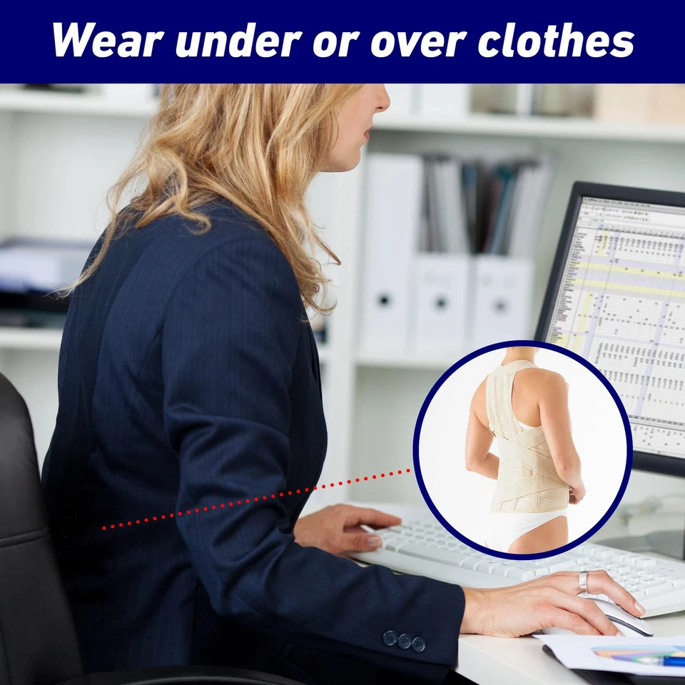 Soporte dorsolumbar Neo G - Soporte de espalda para cifosis temprana, Sh... Foto 4 de 4